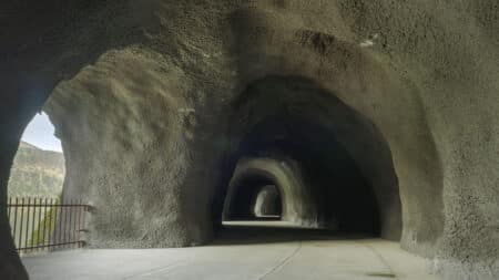 The Mitchell Point Tunnel on the Historic Columbia River Highway