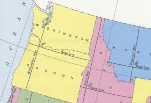 Map of the Willamette Meridian